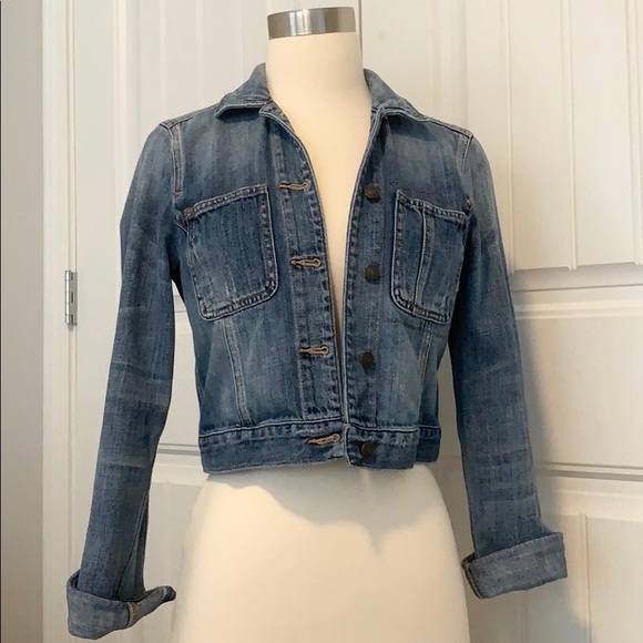 abercrombie cropped denim jacket